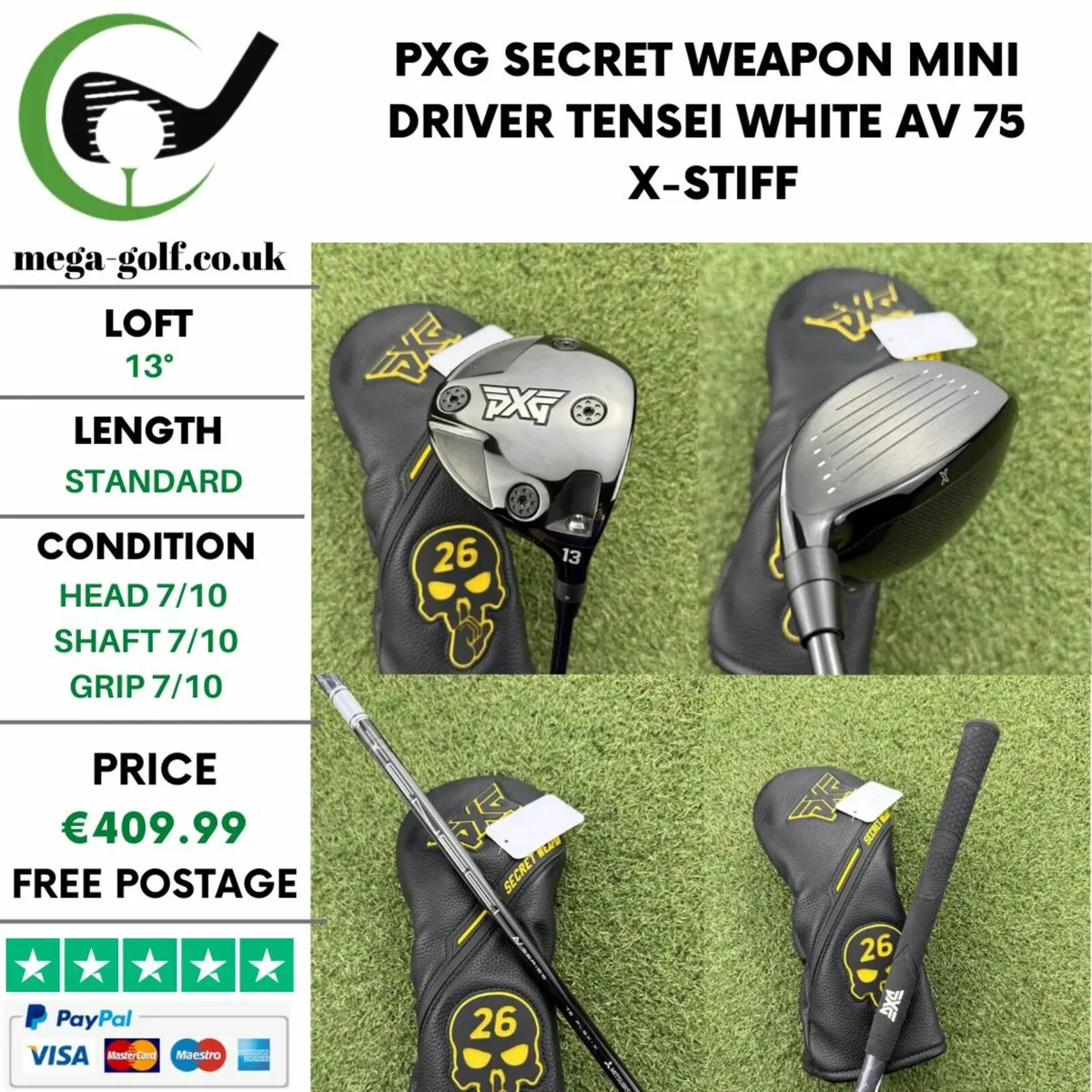 PXG SECRET WEAPON MINI DRIVER / 13° / X-STIFF - Image 1