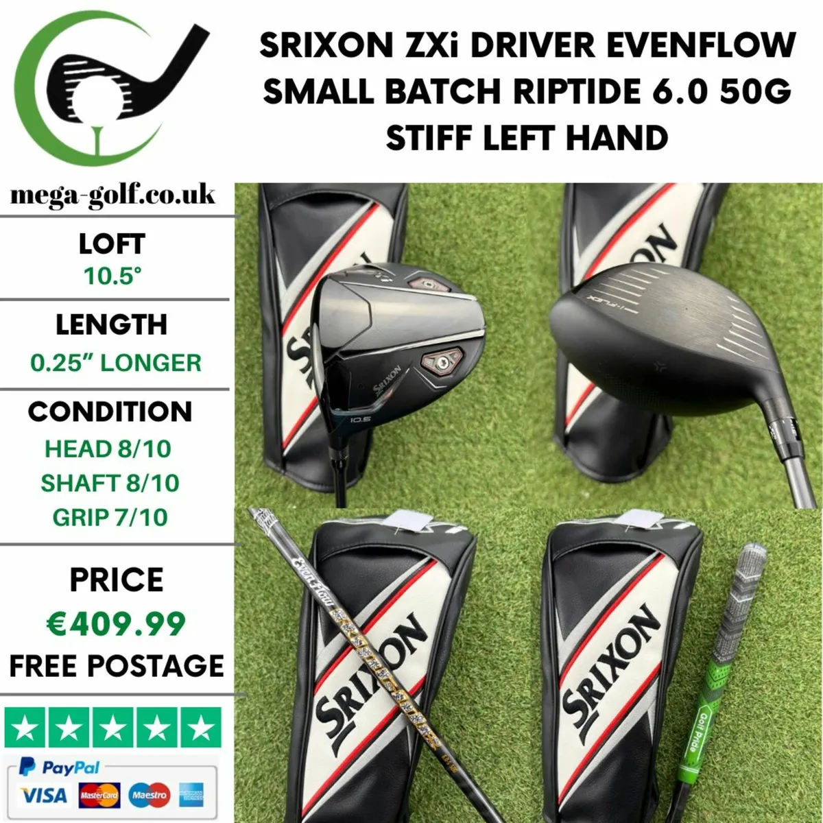 SRIXON ZXi DRIVER / 10.5° / STIFF / LEFT HAND - Image 1