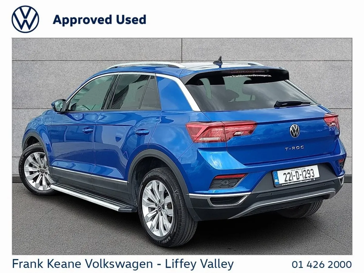 Volkswagen T-Roc Sport 1.5tsi 150BHP  rear View C - Image 3