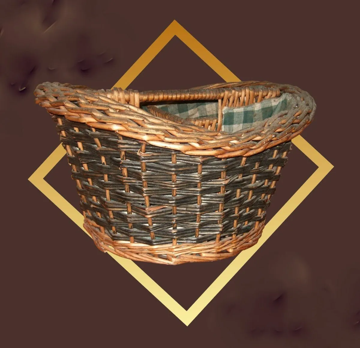 Vintage Wicker Wine Carrier - Image 1