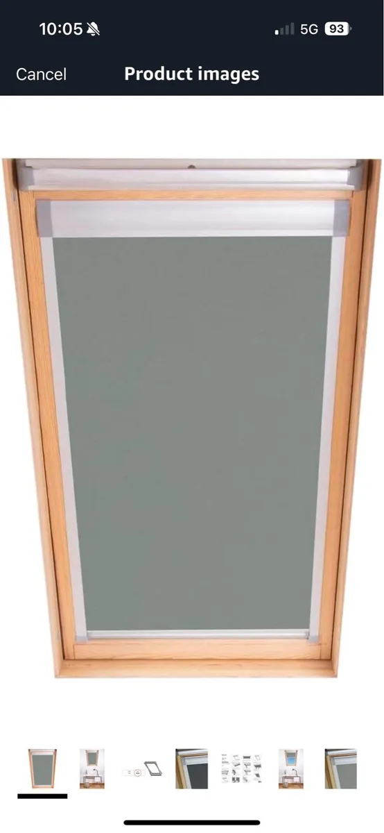 Velux Blind, blackout, Pewter, M06 - Image 1