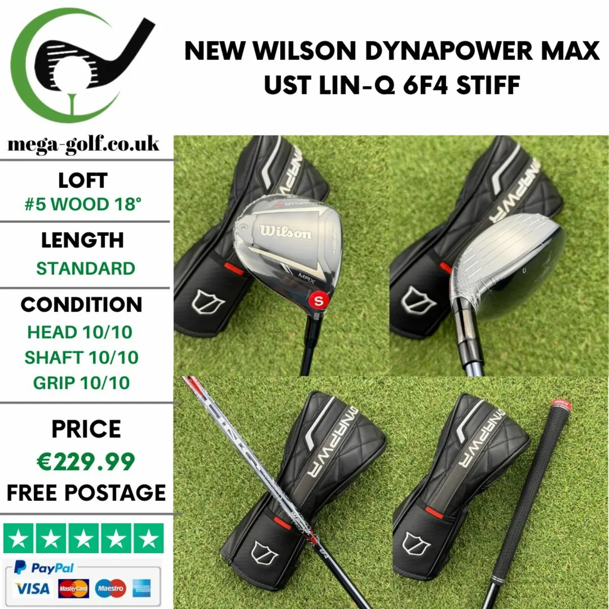 NEW WILSON DYNAPOWER MAX #5 WOOD 18° / STIFF - Image 1