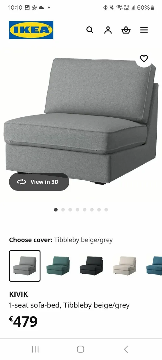 Ikea chair sofa bed - Image 1