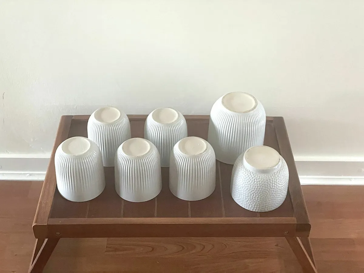 White flower pots - Image 3