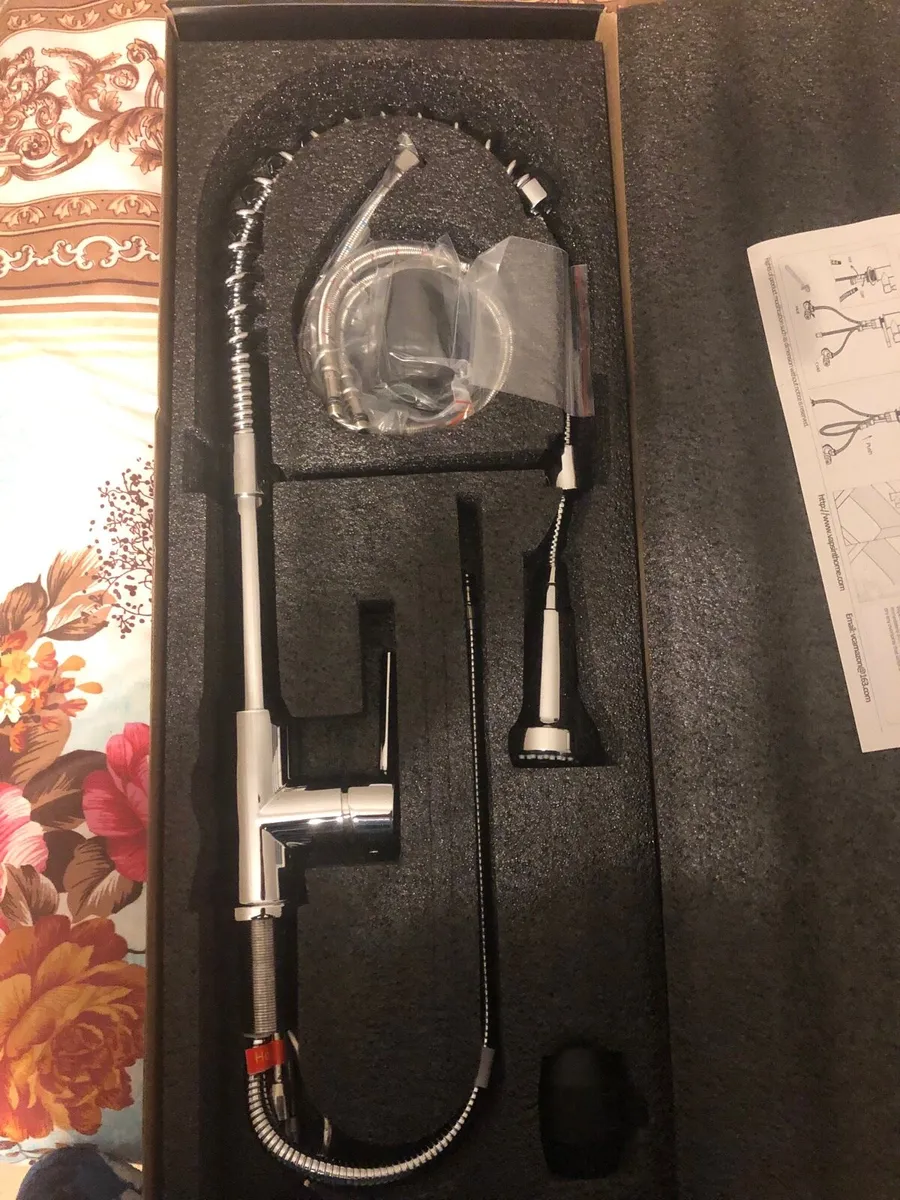 Kitchen mixer tap 360 degree rotation pull out - Image 2