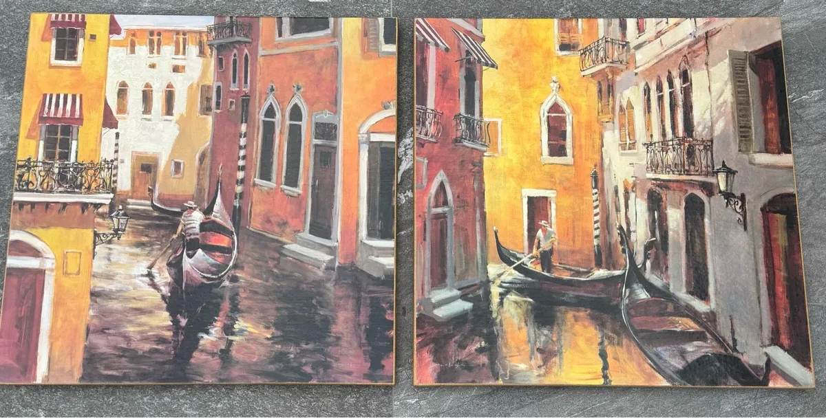 Venice Canal Gondola Paintings
