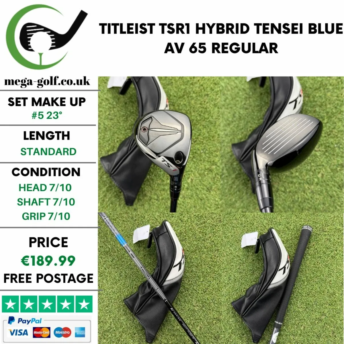 TITLEIST TSR1 HYBRID / #5 23° / REGULAR - Image 1