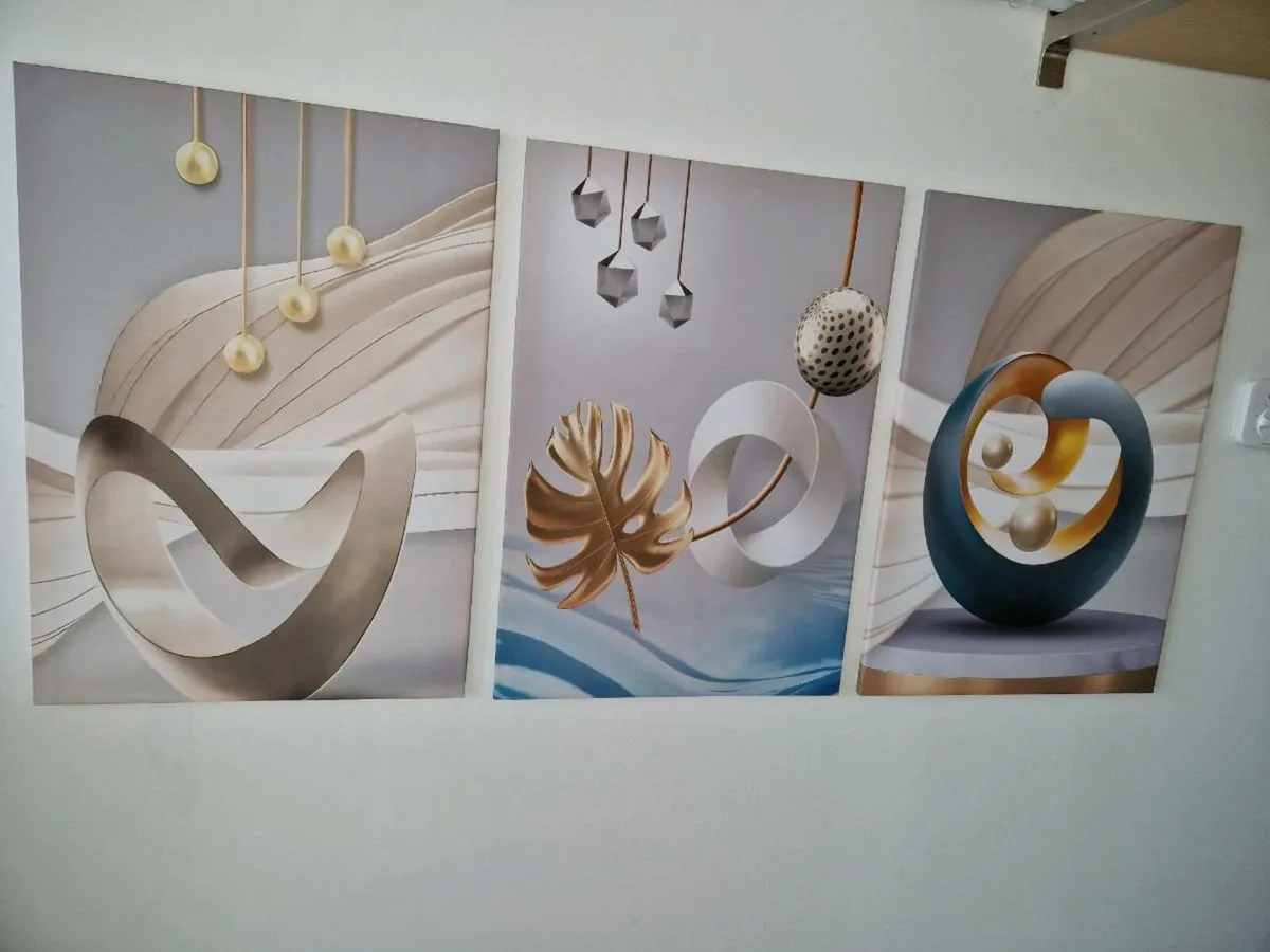 3 canvas 70 cm x 45 cm - Image 1