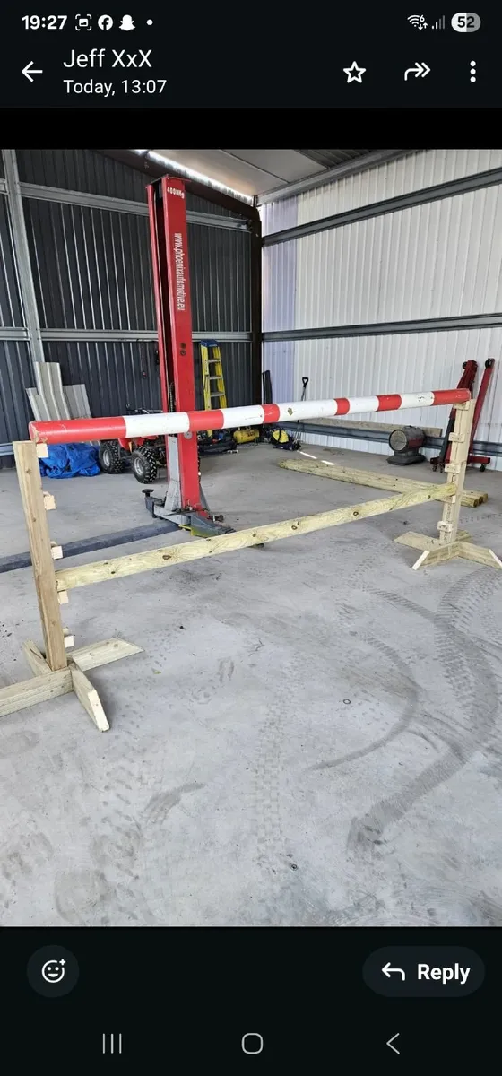 Treated timber jumps - Image 1