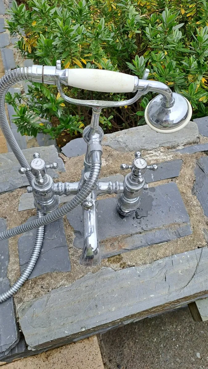 Heritage Bath Shower Mixer Set & Vintage Cabinet - Image 1