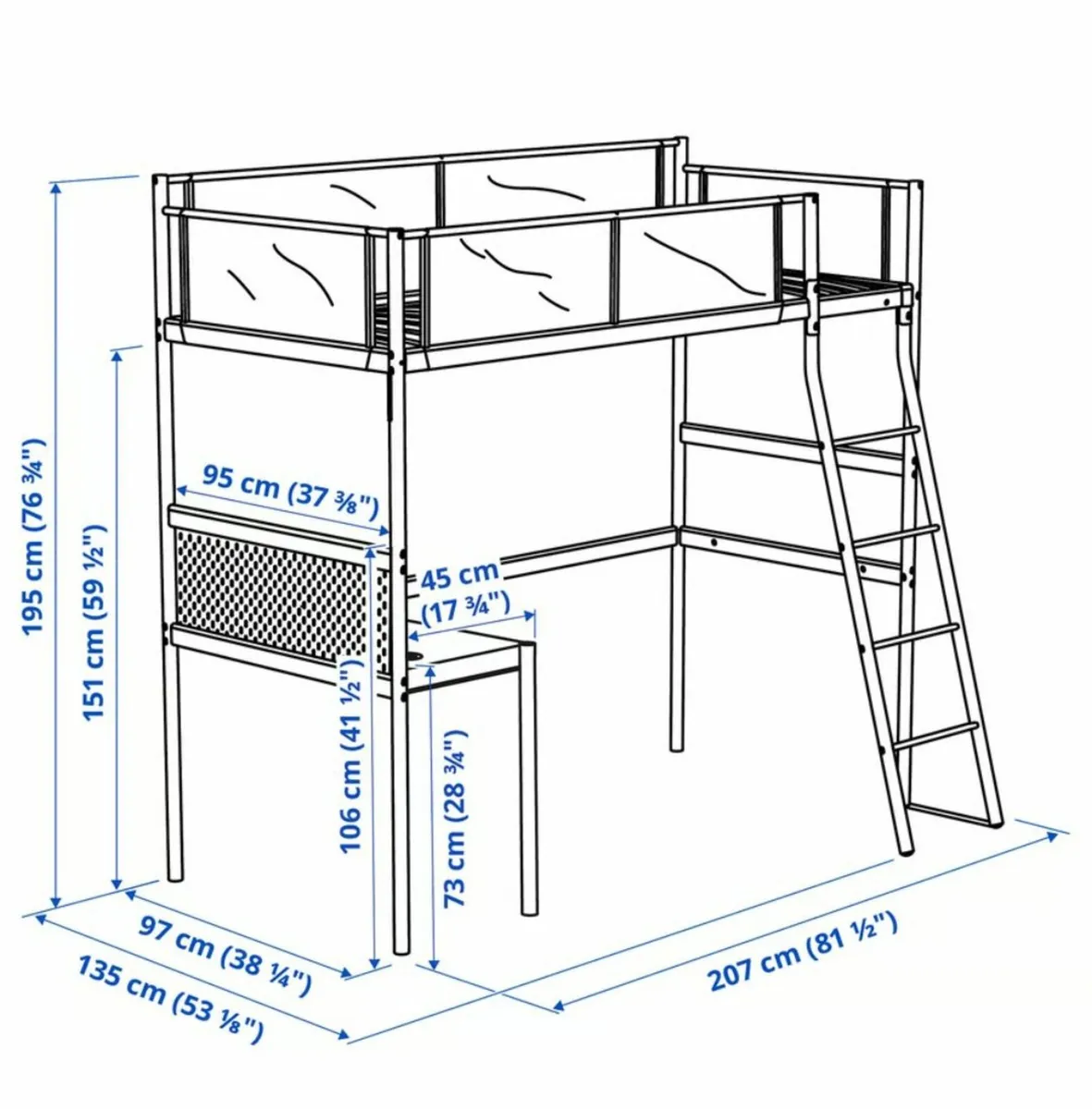 IKEA Vitval Loft bed - Image 2