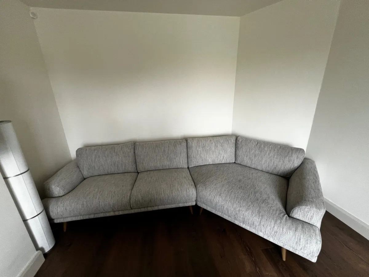1.5 Cor/2.5 Seater Grey Fabric Corner Sofa - Image 3
