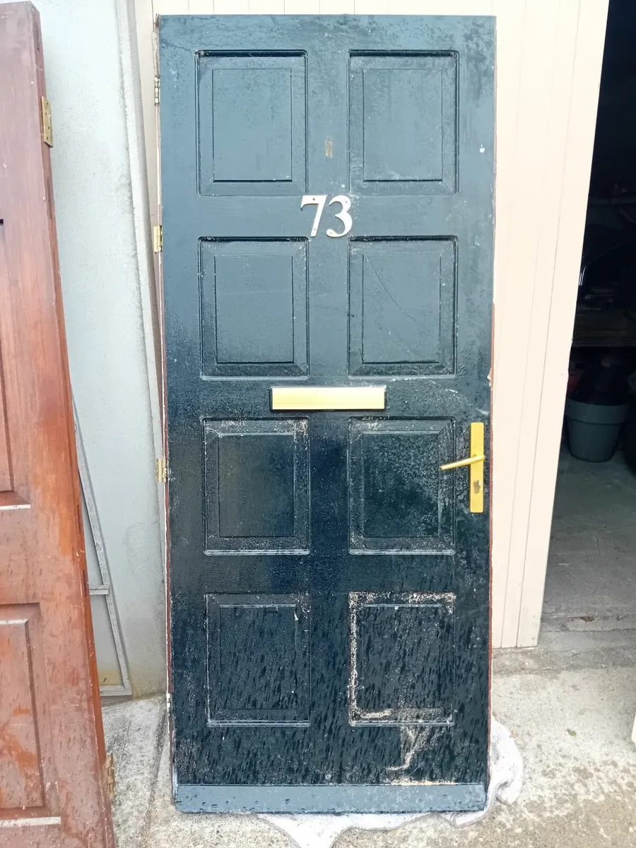External teak door