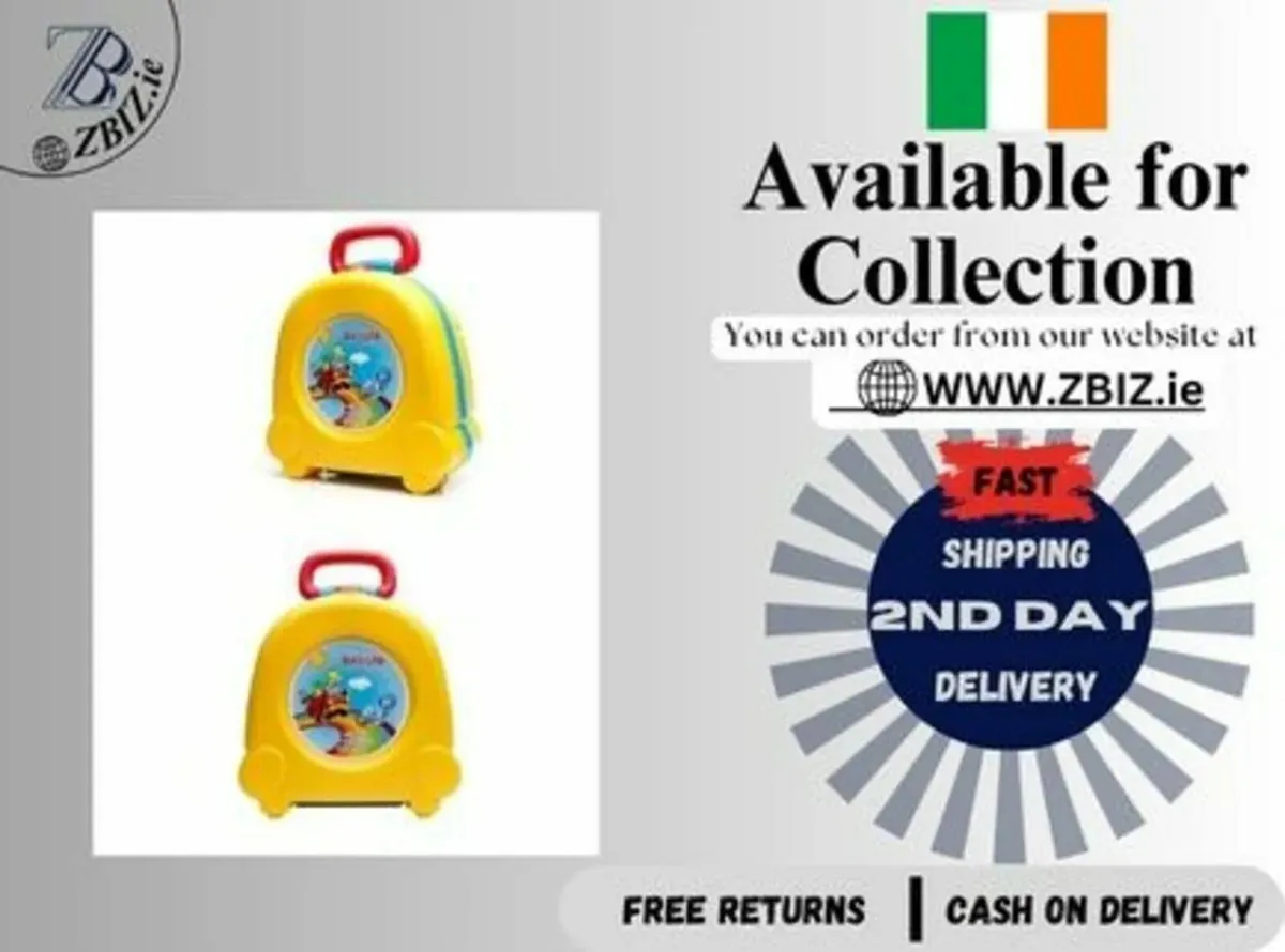 Toilet for kids travel with foldable sink set - Image 1