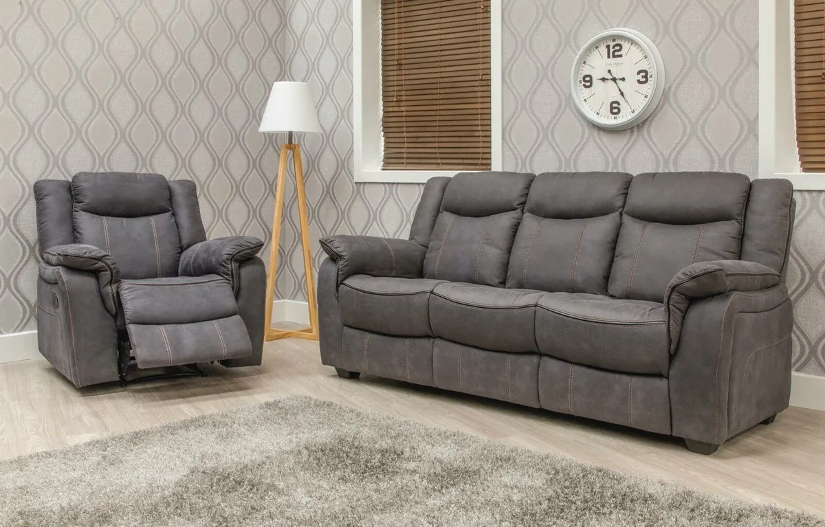 Brooklyn suede recliners - Image 2