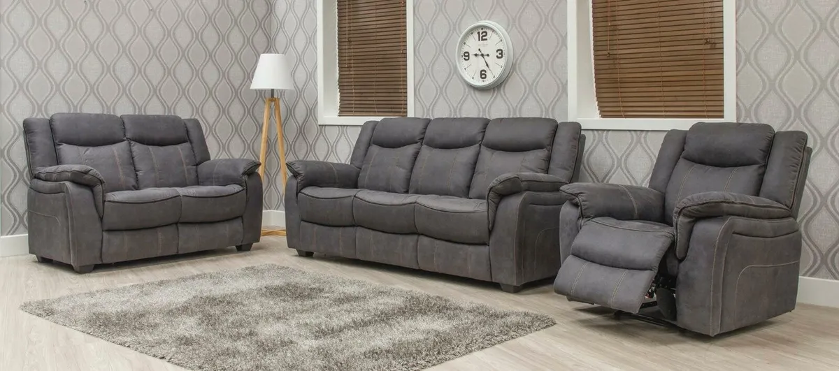 Brooklyn suede recliners - Image 1