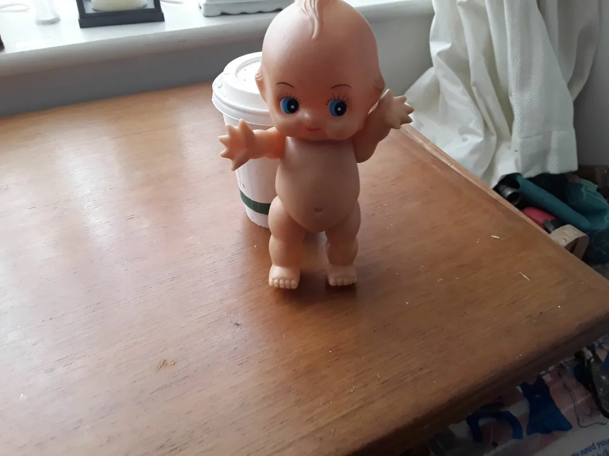 Vintage rubber kiwpie doll five inches - Image 2