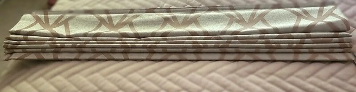 Roman Blinds with Matching Cushions x 2 - Image 1