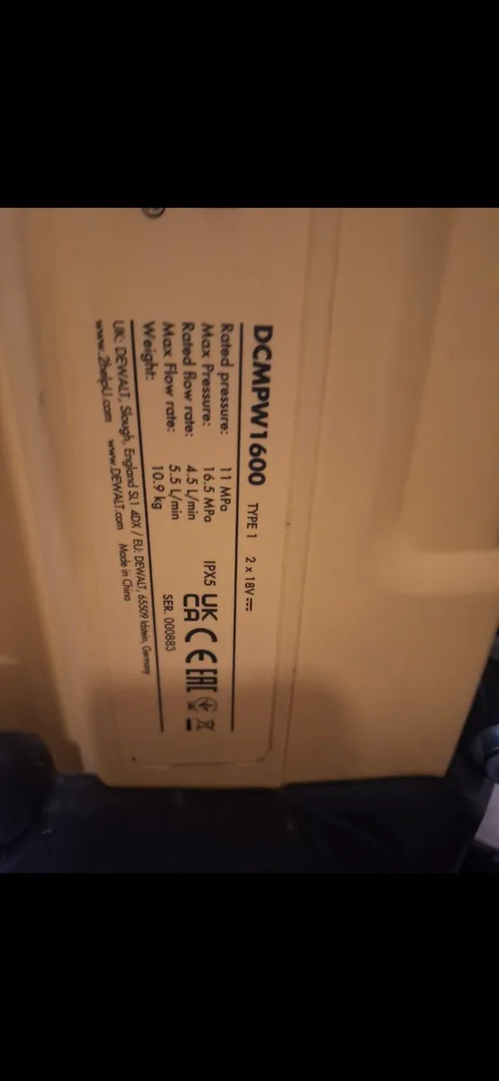 Dewalt DCMPW1600 Powerwasher - Image 3