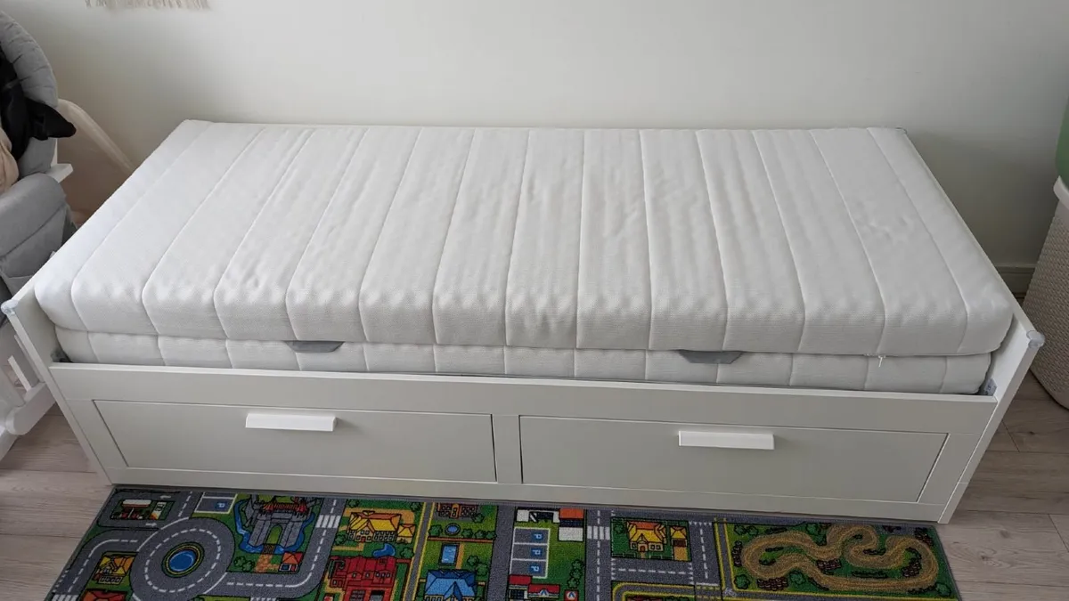 Sofa Bed with Storage + 2 Mattresses - Image 1