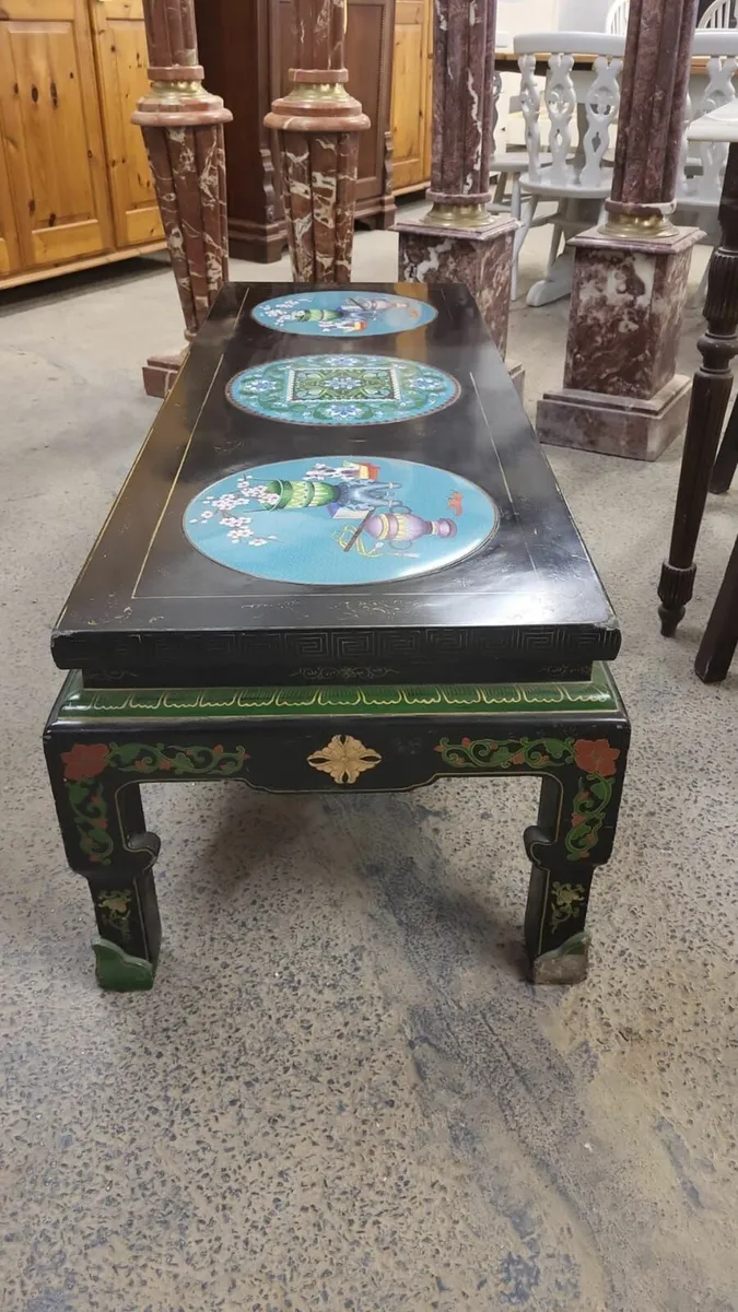 Large vintage chinoiserie coffe table - Image 3