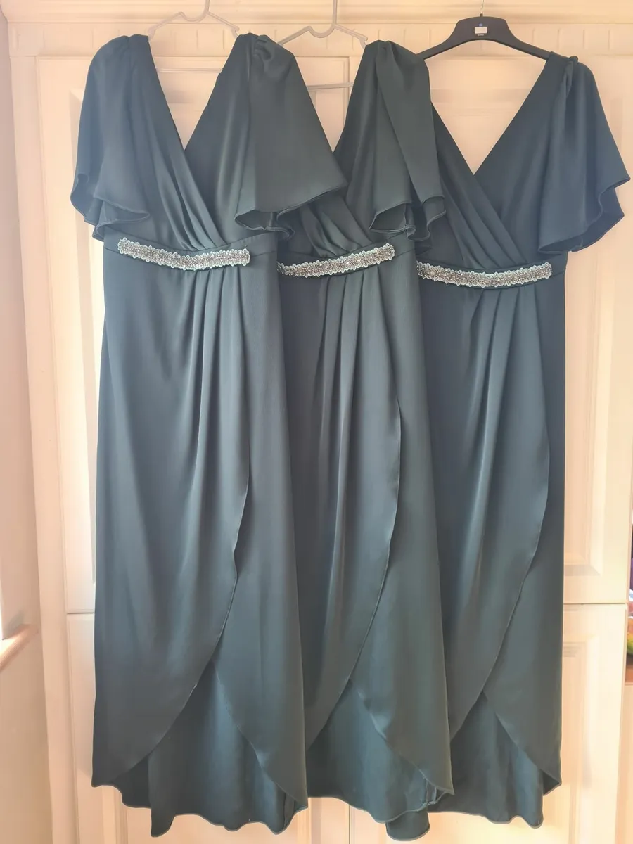 Forest Green Renata Bridesmaid Dresses - Image 1