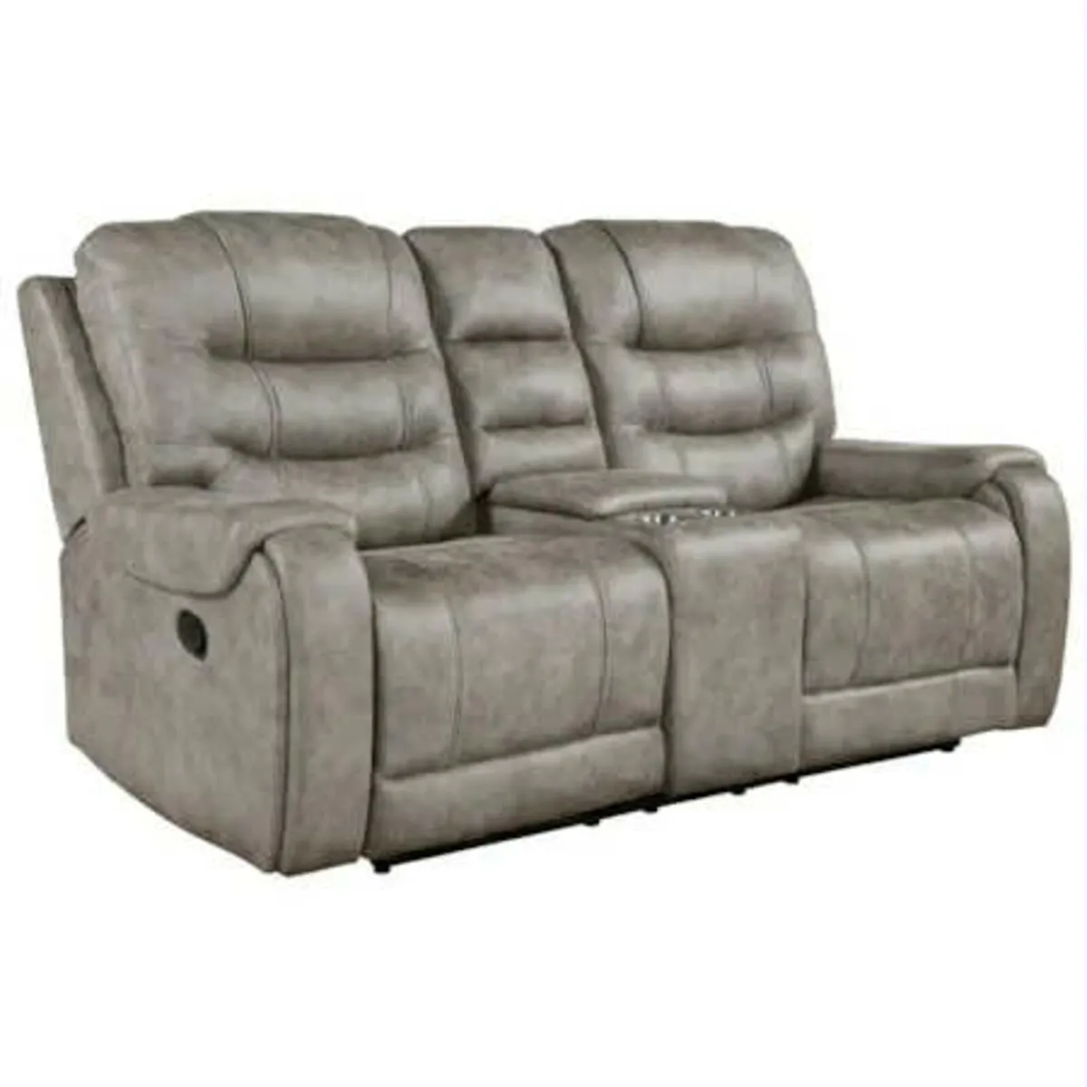 New Maddison Grey Technology Fabric Recliner Sofa - Image 3