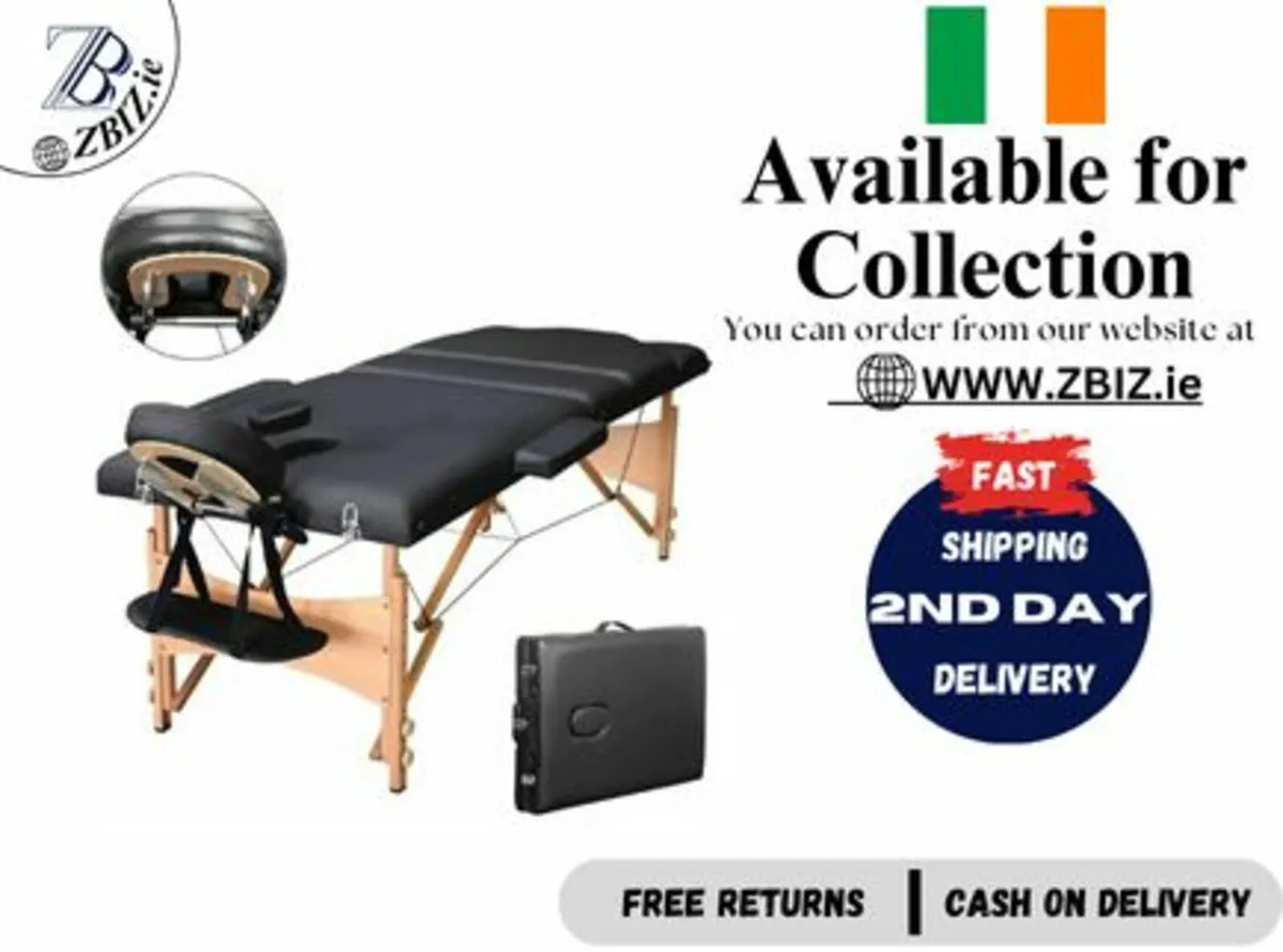 Massage Bed Table -Foldable Beauty Couch - Image 1