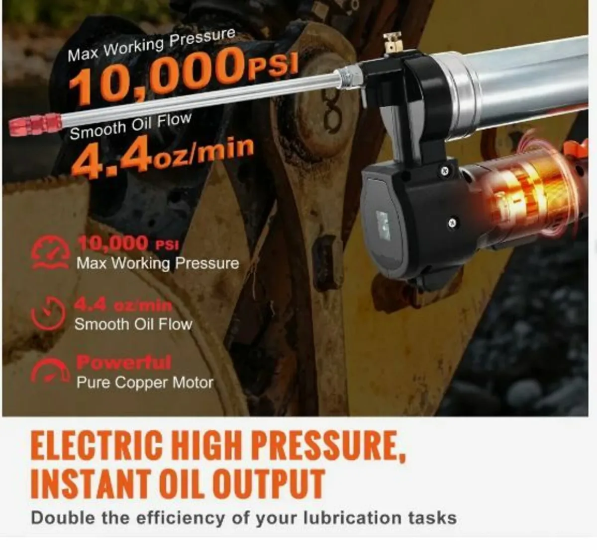 Cordless Grease Gun Electric 20 Volt - Image 3
