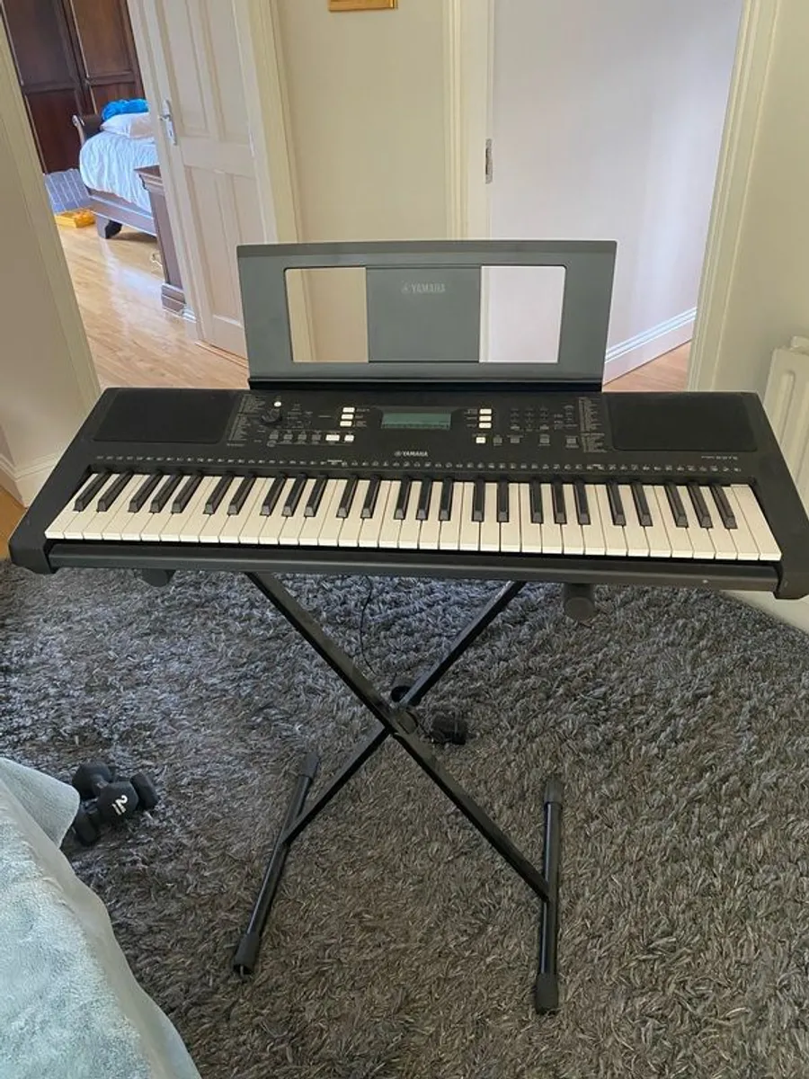 Yamaha Keyboard with Adjustable Stand - Image 1