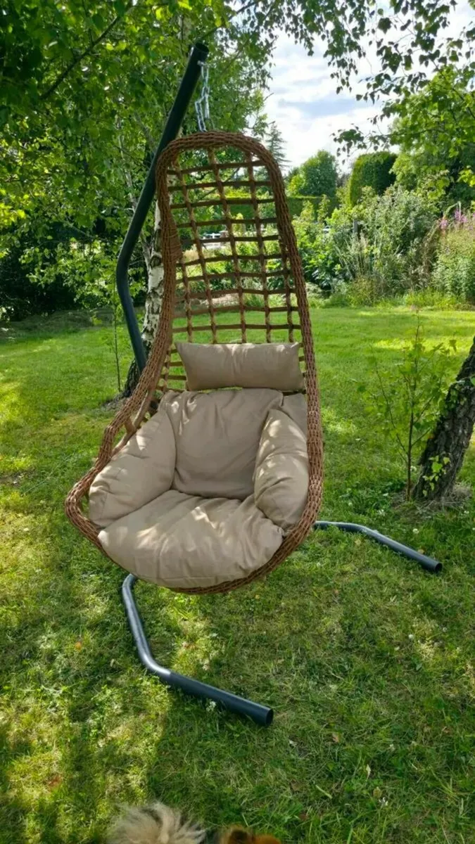 Brand new egg chair swing chair with cushion - Image 1