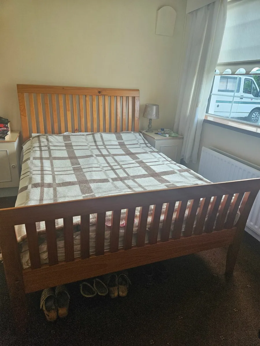 Bed frame and mattress - Image 1