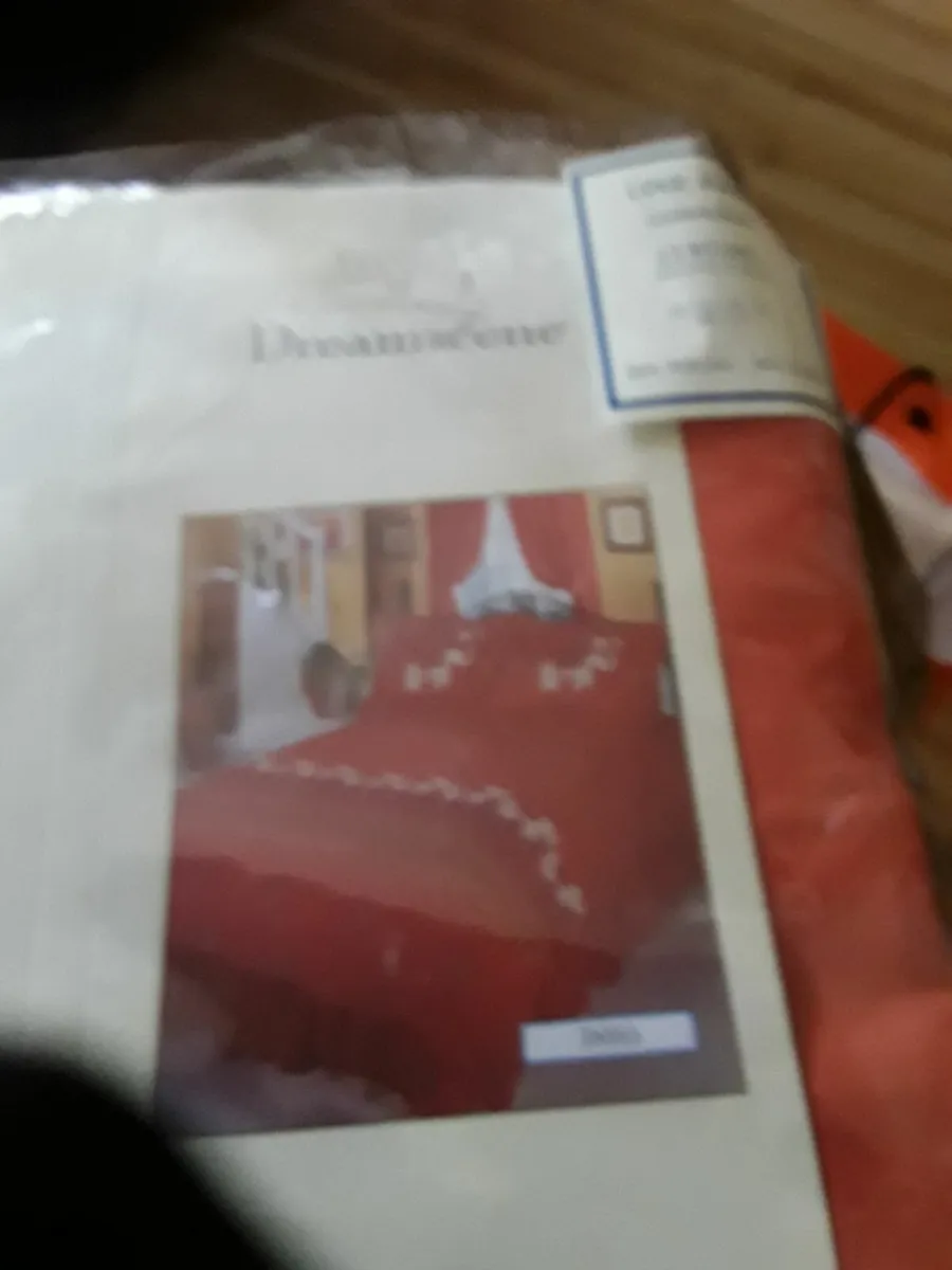 Bedroom set single duvet cover matching curtains - Image 2