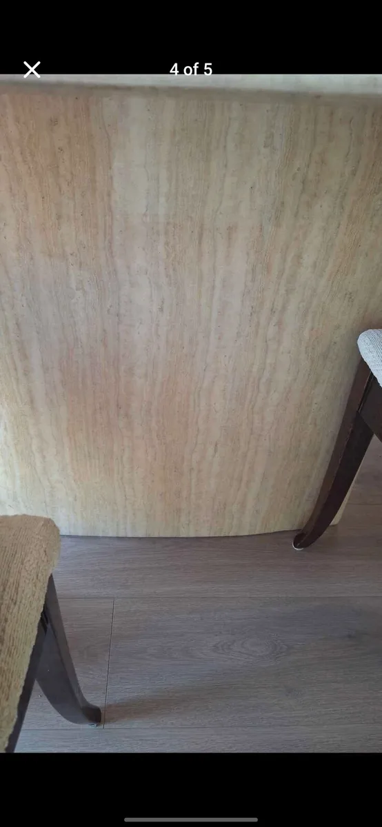 Marbel table and chairs - Image 4
