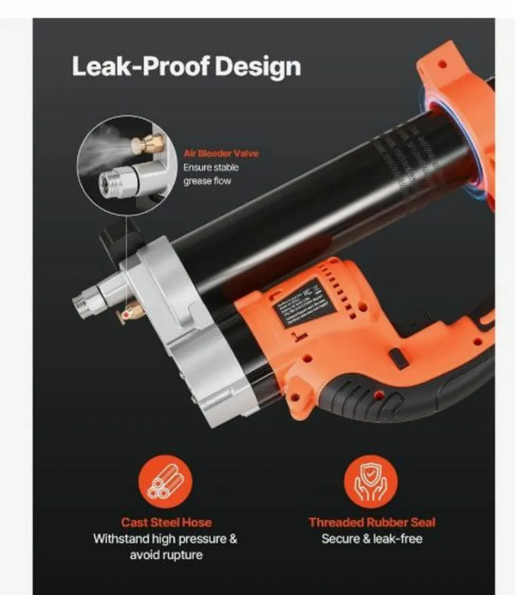 Cordless Grease Gun 8000 PSI 20V Electric - Image 4