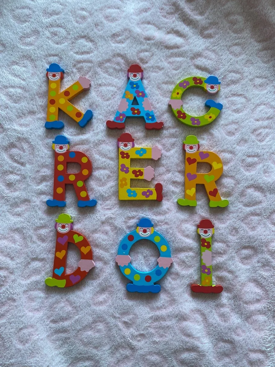 Multicolour Personalised Wooden Letters - Image 2