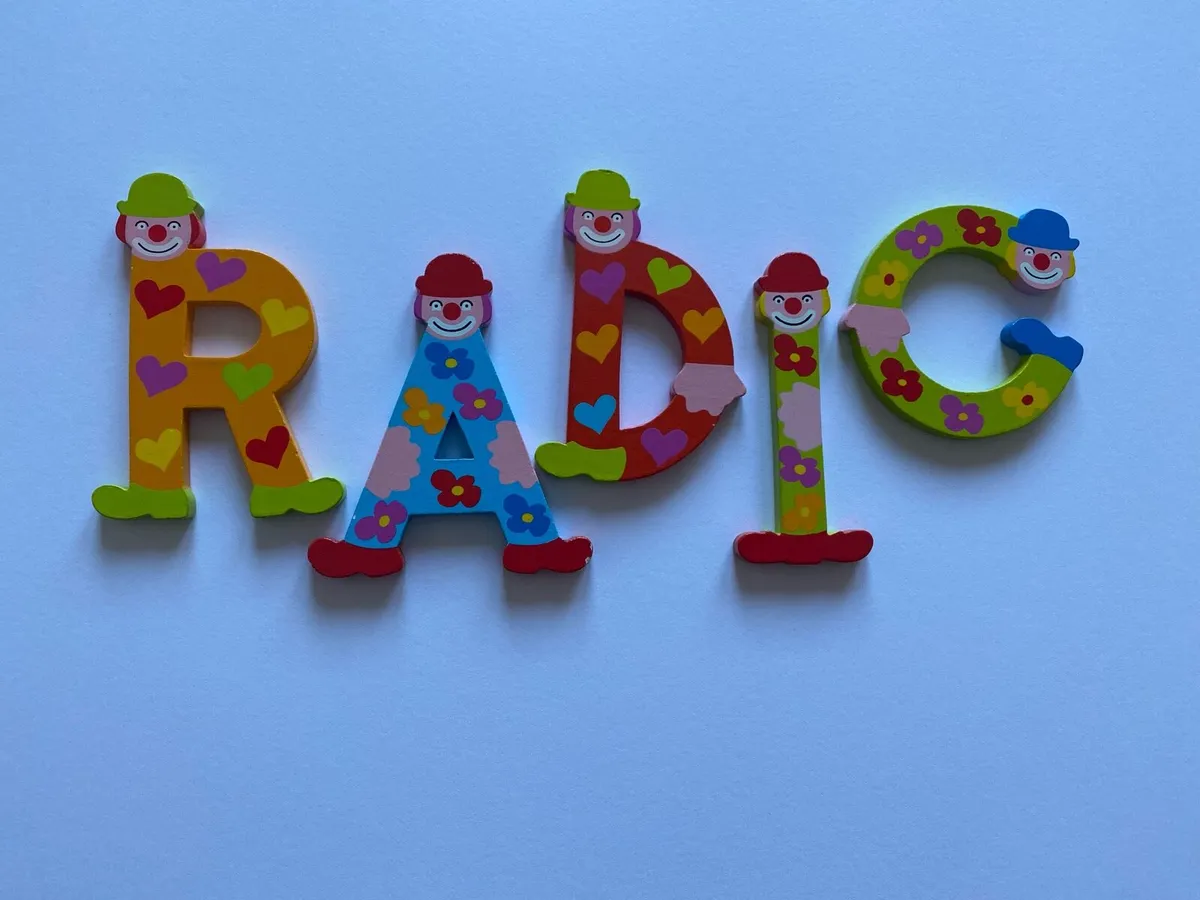 Multicolour Personalised Wooden Letters - Image 3