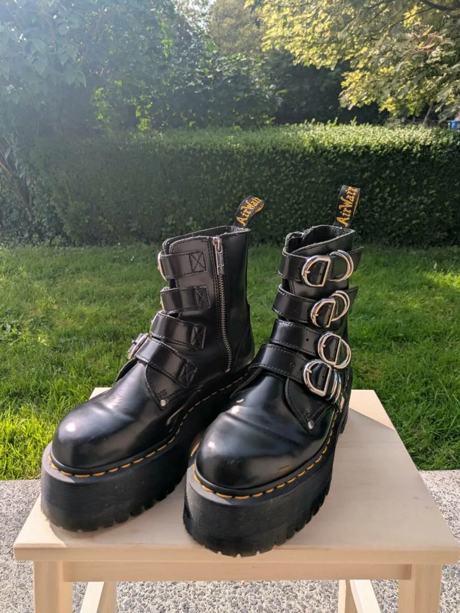 JADON MAX HARDWARE LEATHER PLATFORM BOOTS - Image 1