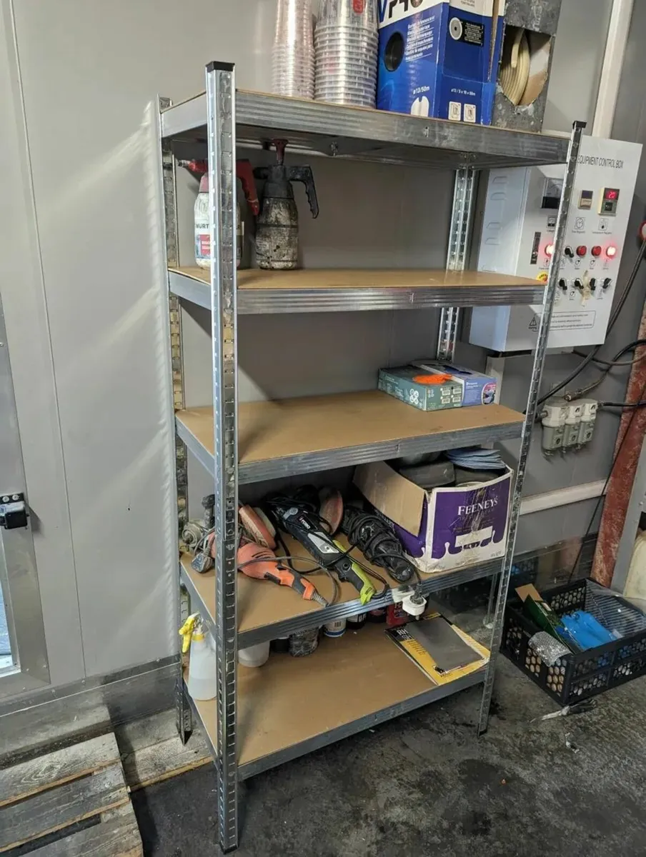 Galvanized Shelving 5 tier boltless storage units - Image 2
