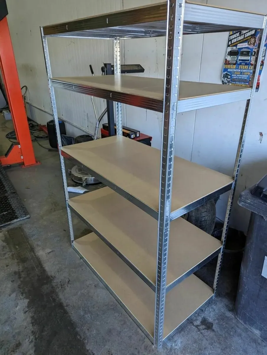 Galvanized Shelving 5 tier boltless storage units - Image 3