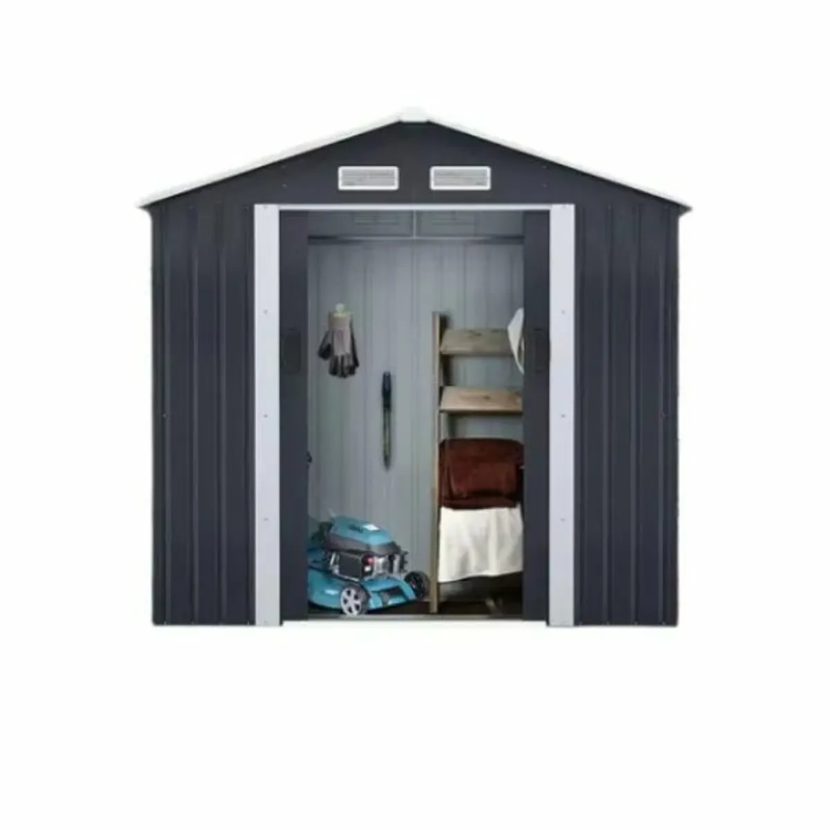 6x4FT Metal Garden Shed – Compact Outdoor Shed - Image 4