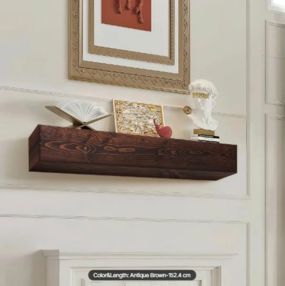 Fireplace Mantel Wood Shelf Floating - Image 1