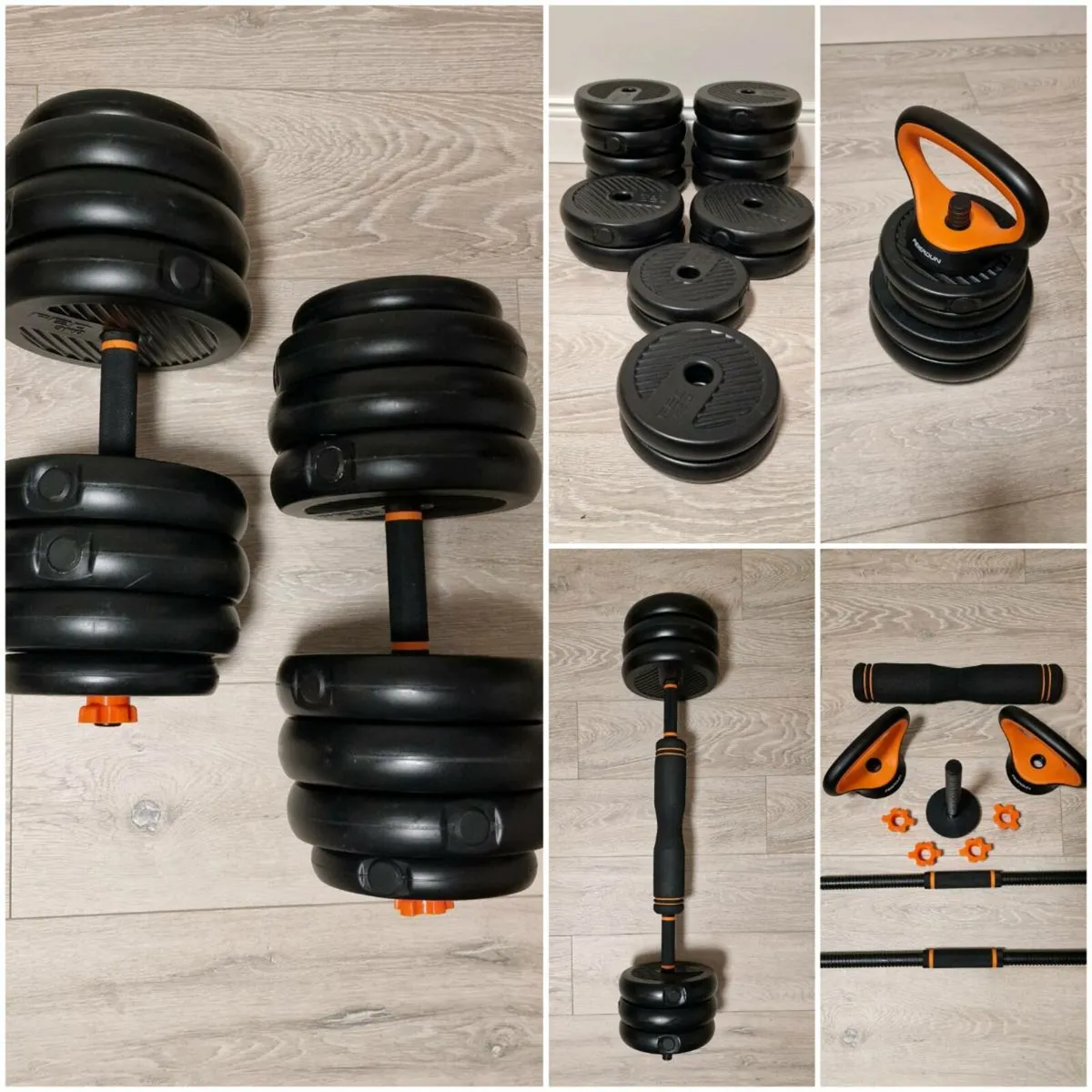 💪 FEIERDUN 39KG Adjustable Dumbbell Set – 4-in-1 - Image 1