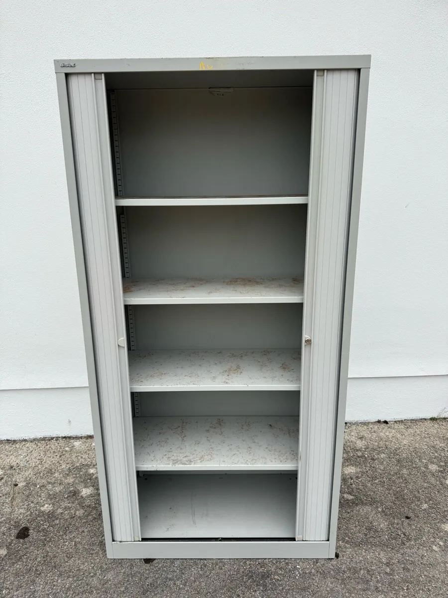 2 Bisley Tambour Cabinets - Image 4