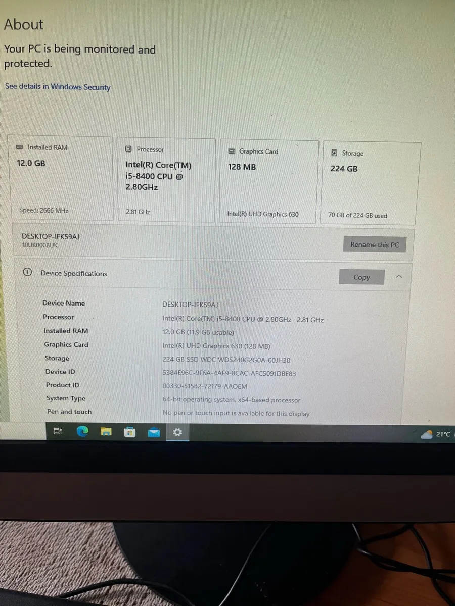 Lenovo i5 8gen computer - Image 4