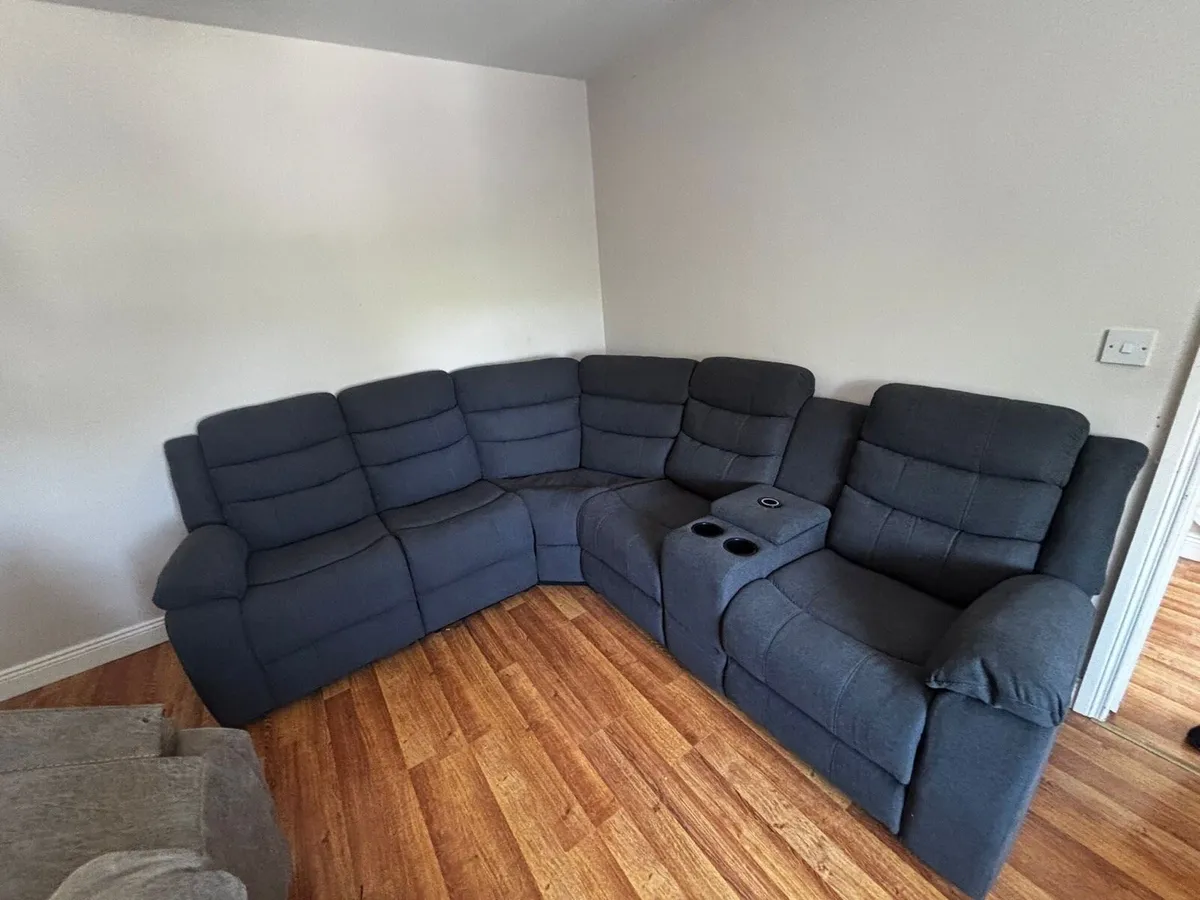 New 3+2 fabric electric recliner sofa - Image 1