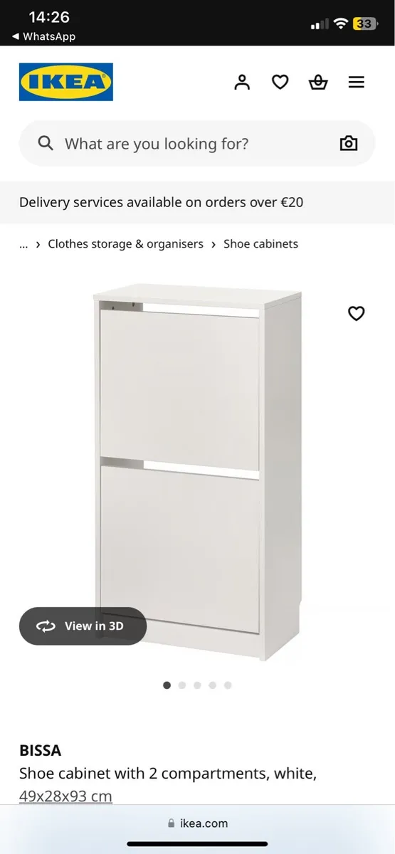 IKEA shoe storage unit - Image 2