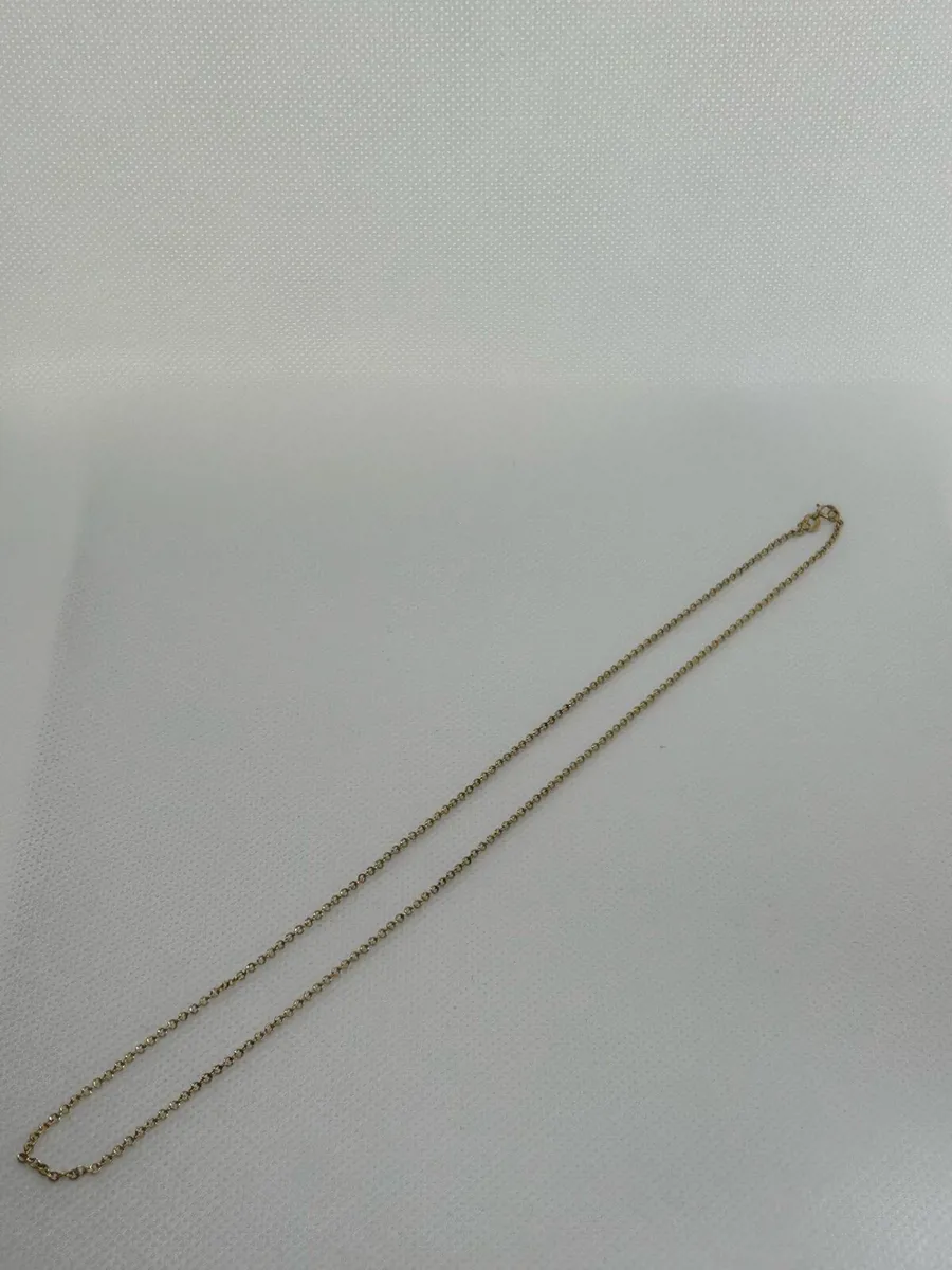 9ct gold 16/18 inch chain - Image 2