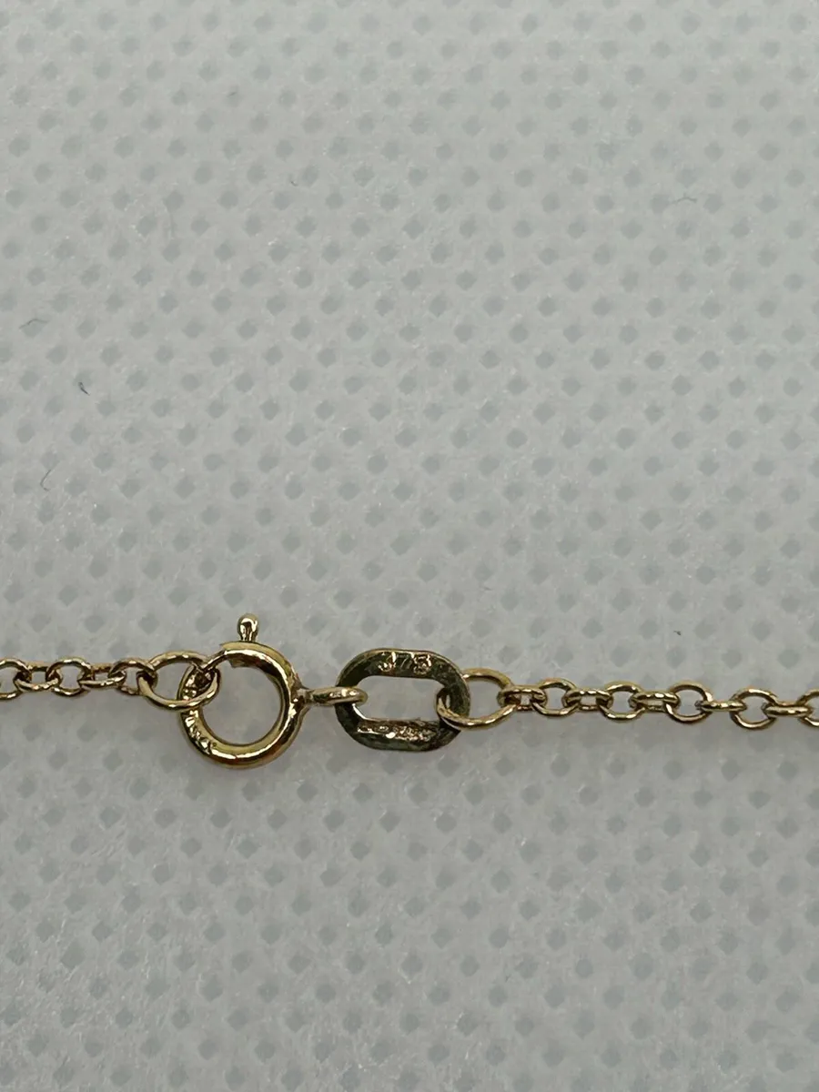 9ct gold 16/18 inch chain - Image 3