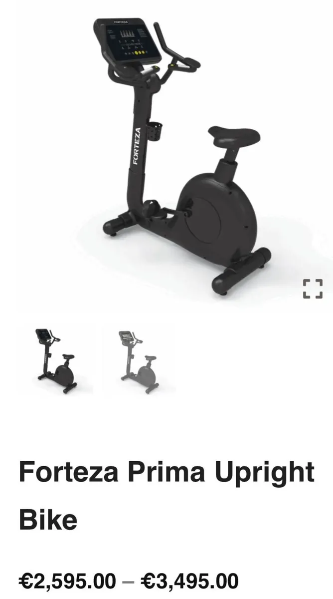 FORTEZA PRIME SMART UPRIGHT BIKE X DISPLAY - Image 3